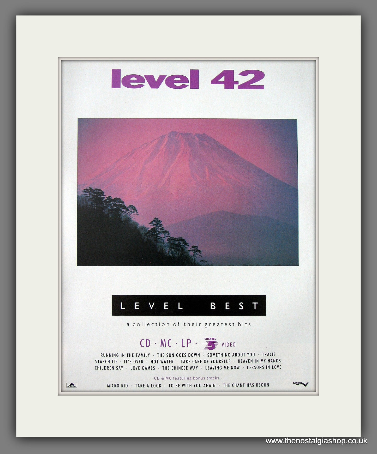 Level 42 Level Best 1989. Original Vintage Advert (ref AD56108)