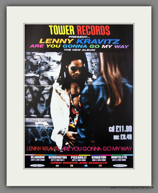 Lenny Kravitz Are You Gonna Go My Way 1993. Original Vintage Advert (ref AD56115)