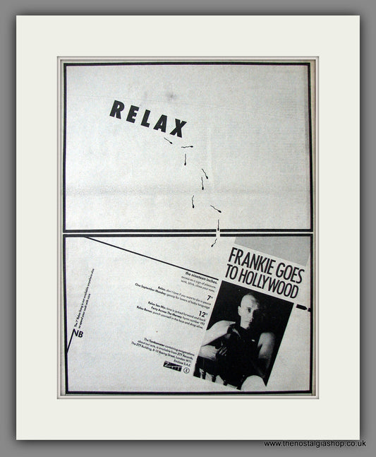 Frankie Goes To Hollywood. Relax. Original Advert 1983 (ref AD13675)