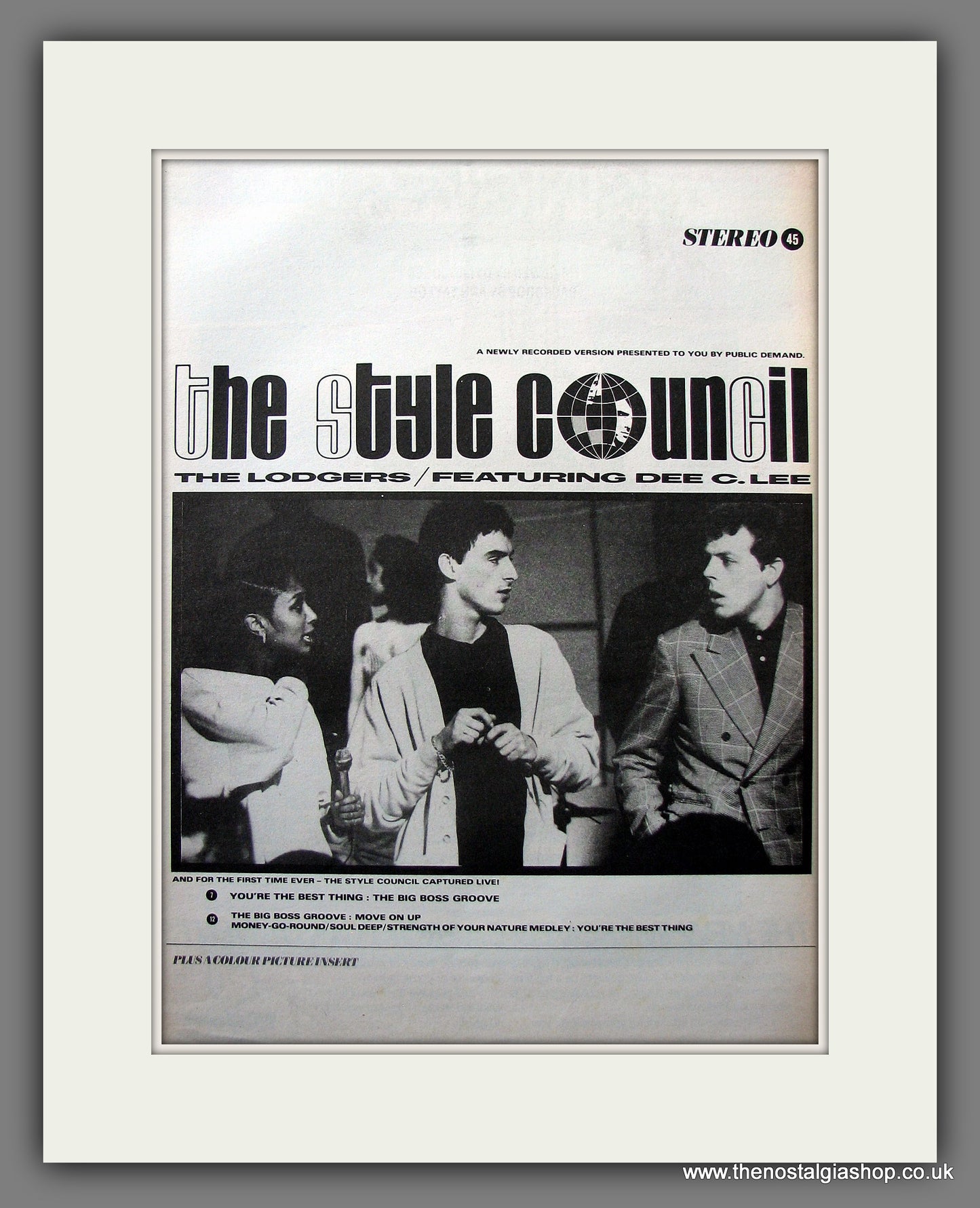 Style Council (The) The Lodgers. Original Advert 1985 (ref AD13746)