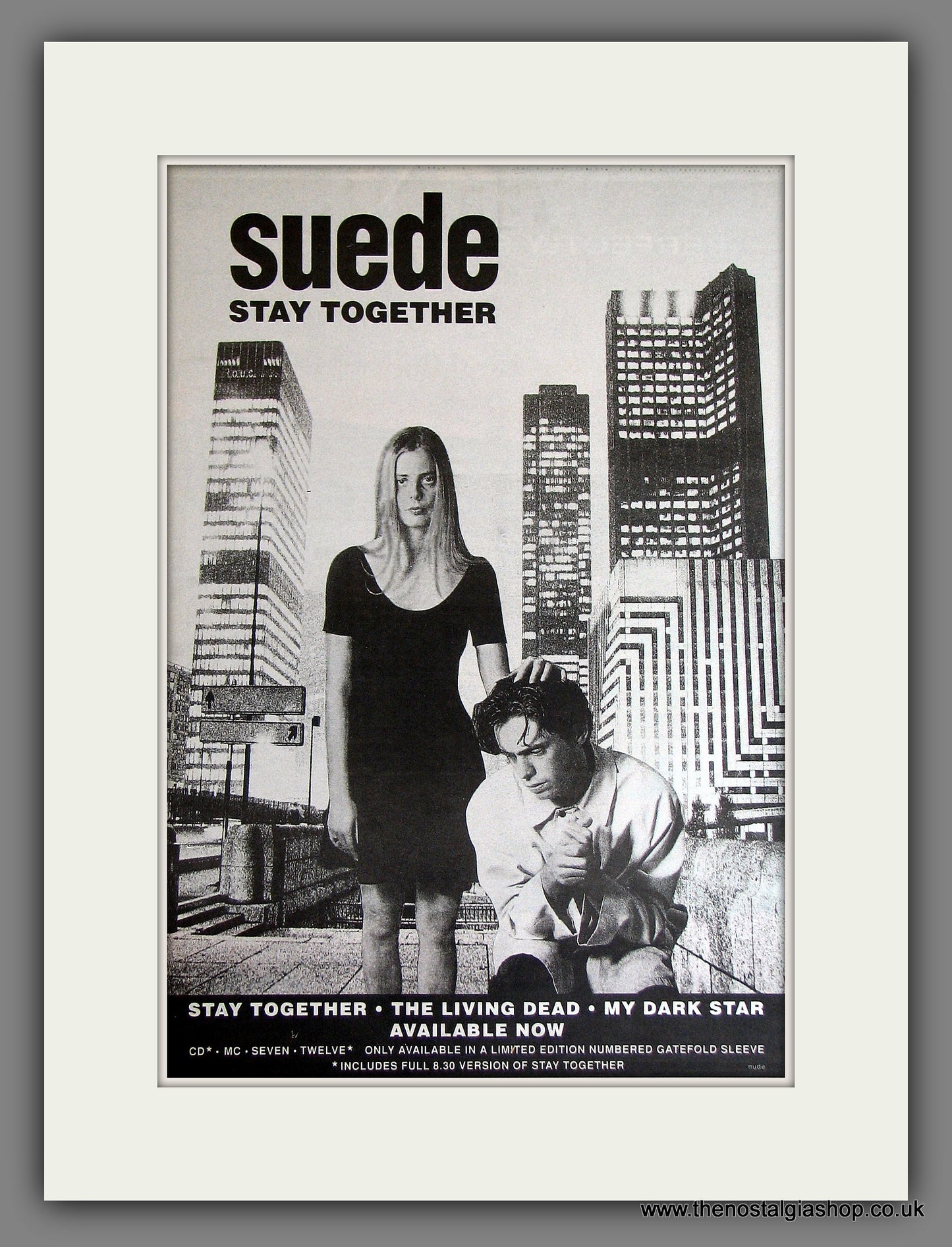 Suede Stay Together. Original Advert 1994 (ref AD13762)