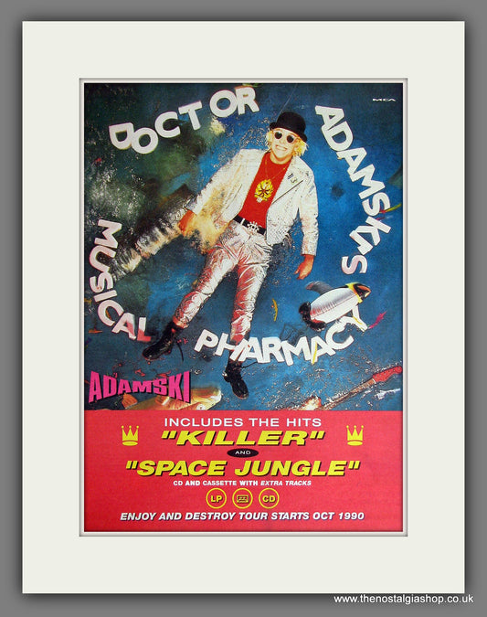 Doctor Adamski Music Pharmacy. Original Advert 1990 (ref AD13763)