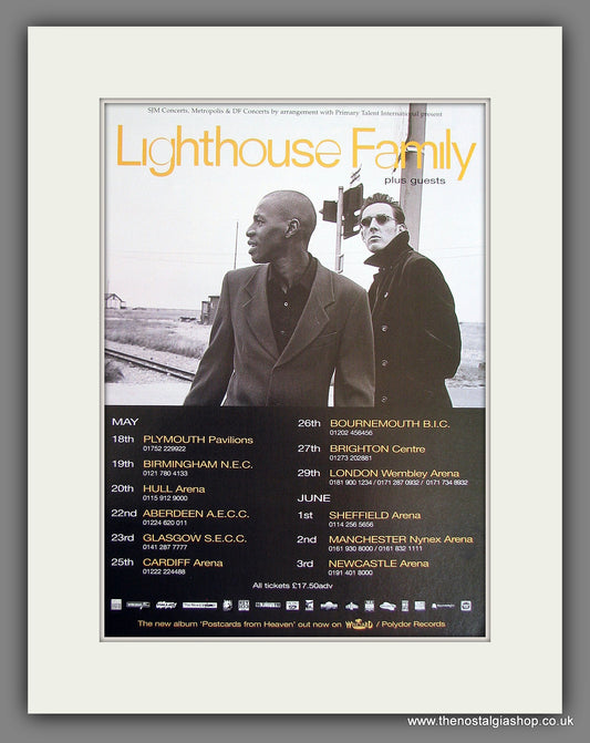 Lighthouse Family Tour Dates. Original Vintage Advert 1998 (ref AD56192)