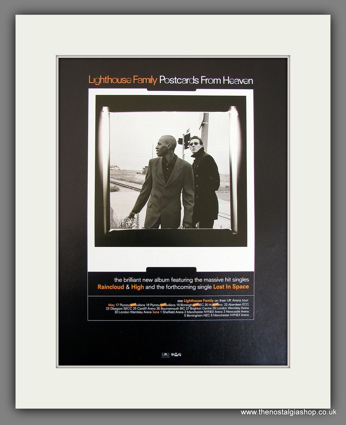 Lighthouse Family Postcards From Heaven. Original Vintage Advert 1998 (ref AD56194)