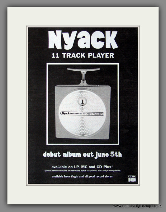 Nyack. 11 Track Player. 1995 Original Advert (ref AD51305)