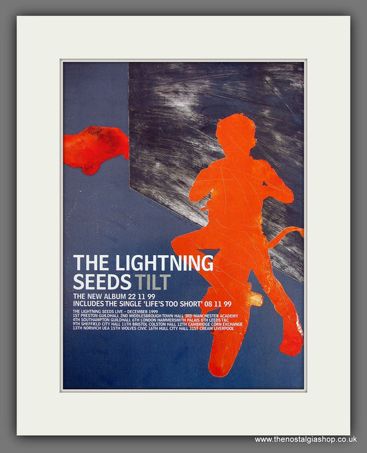 Lightening Seeds (The) Tilt. Original Vintage Advert 1999 (ref AD56199)