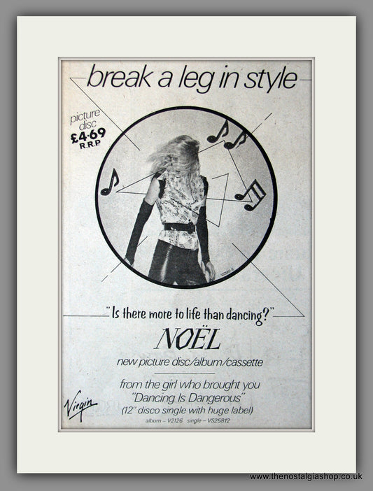 Noel. Is There More To Life Than Dancing?. 1979 Original Advert (ref AD51315)