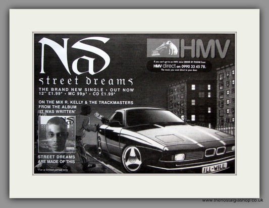 Nas. Sweet Dreams. 1997 Original Advert (ref AD51317)