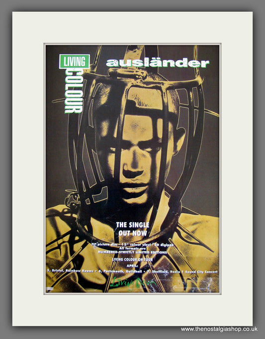 Living Colour Auslander. Original Vintage Advert 1993 (ref AD56208)