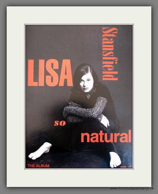 Lisa Stansfield So Natural. Original Vintage Advert 1993 (ref AD56213)