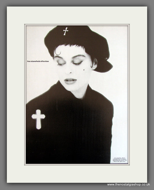 Lisa Stansfield Affection. Original Vintage Advert 1990 (ref AD56214)