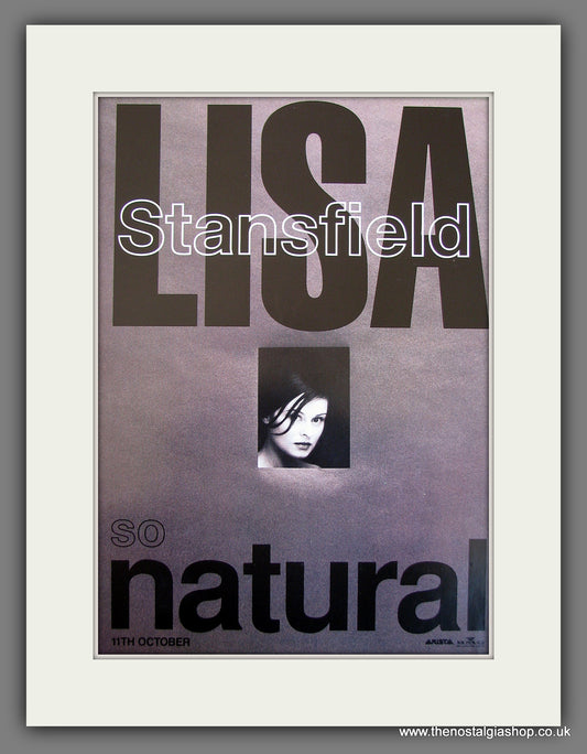 Lisa Stansfield Natural. Original Vintage Advert 1993 (ref AD56215)