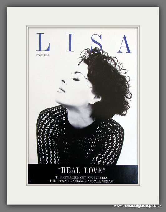 Lisa Stansfield Real Love. Original Vintage Advert 1992 (ref AD56216)