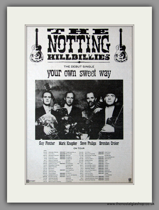 Notting Hillbillies. UK Tour. 1990 Original Advert (ref AD51332)