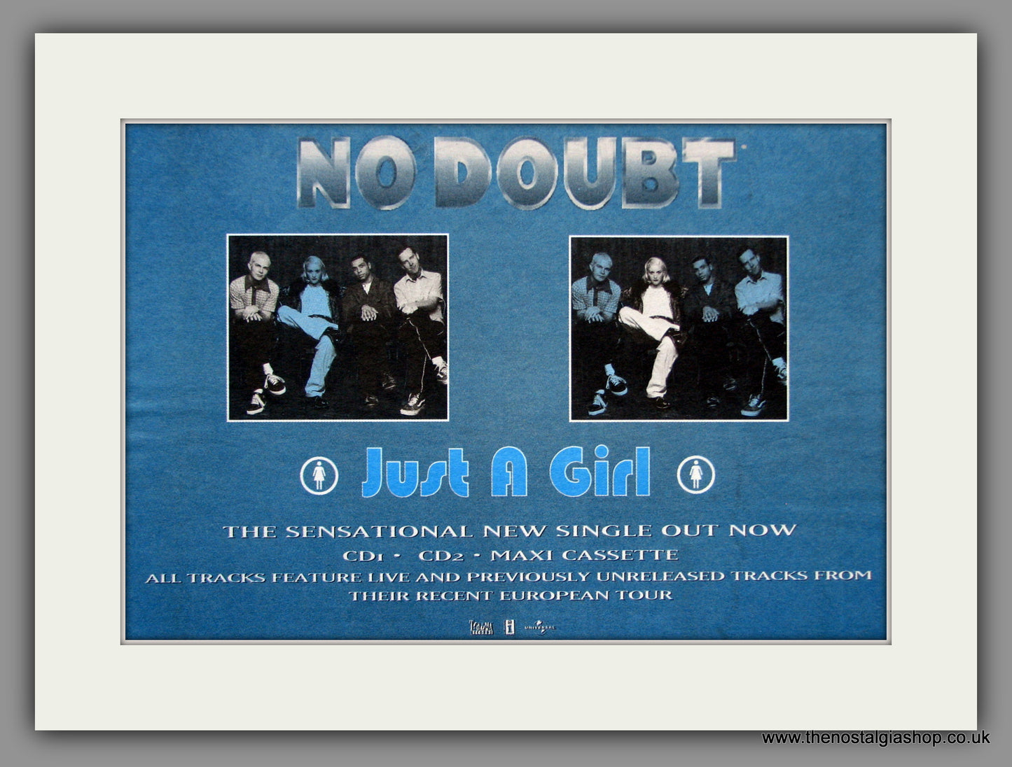 No Doubt. Just A Girl. 1997 Original Advert (ref AD51333)