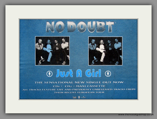 No Doubt. Just A Girl. 1997 Original Advert (ref AD51333)