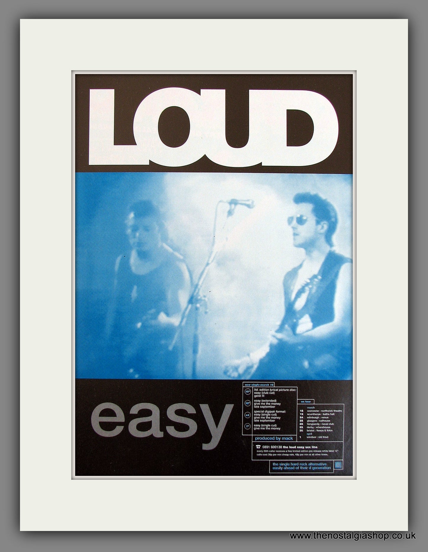 Loud Easy. Original Vintage Advert 1992 (ref AD56223)