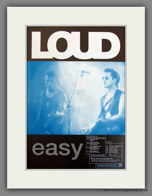 Loud Easy. Original Vintage Advert 1992 (ref AD56223)