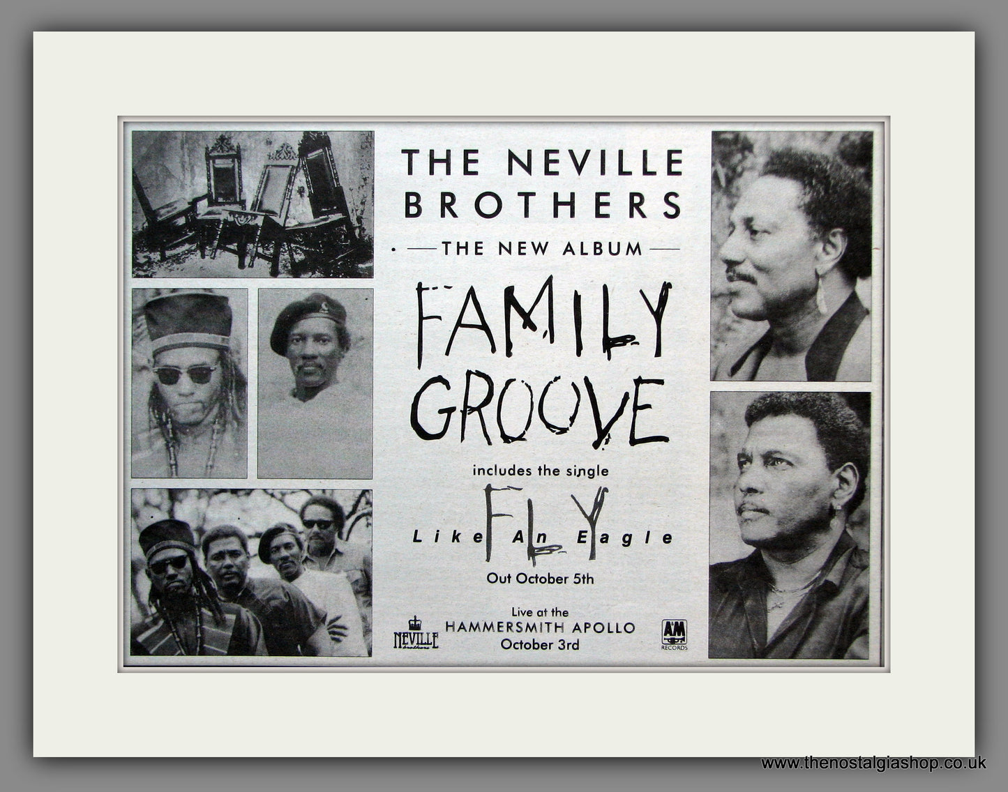 Neville Brothers. Family Groove. 1992 Original Advert (ref AD51334)