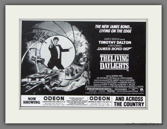 James Bond. The Living Daylights. 1987 Original Film Advert (ref AD56130)