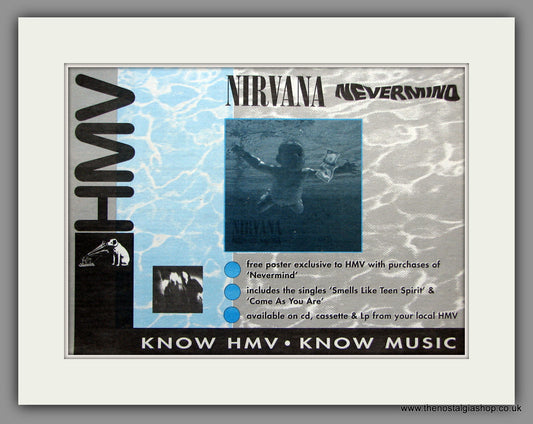 Nirvana. Nevermind. 1992 Original Advert (ref AD51349)