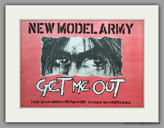 New Model Army. Get Me Out. 1990 Original Advert (ref AD51357)