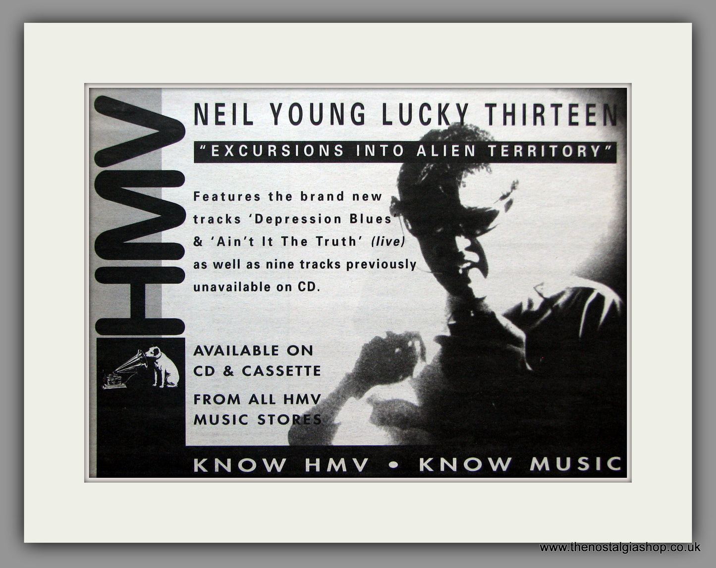 Neil Young. Lucky Thirteen. 1993 Original Advert (ref AD51369)