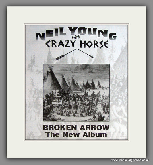 Neil Young with Crazy Horse. Broken Arrow. 1996 Original Advert (ref AD51370)