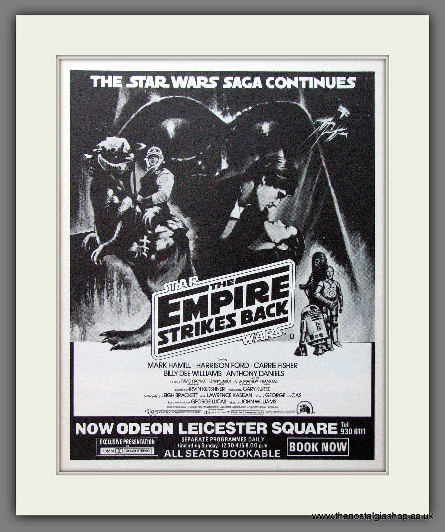 Empire Strikes Back. (Star Wars). 1980 Original advert (AD56172)