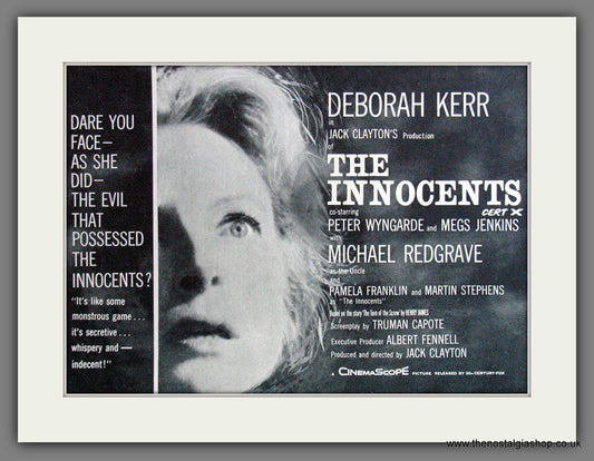 The Innocents. Deborah Kerr. Vintage Advert 1962 (ref AD56290)