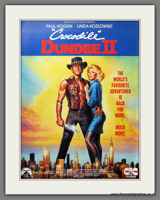 Crocodile Dundee II. Paul Hogan. Vintage Advert 1989 (ref AD56299)