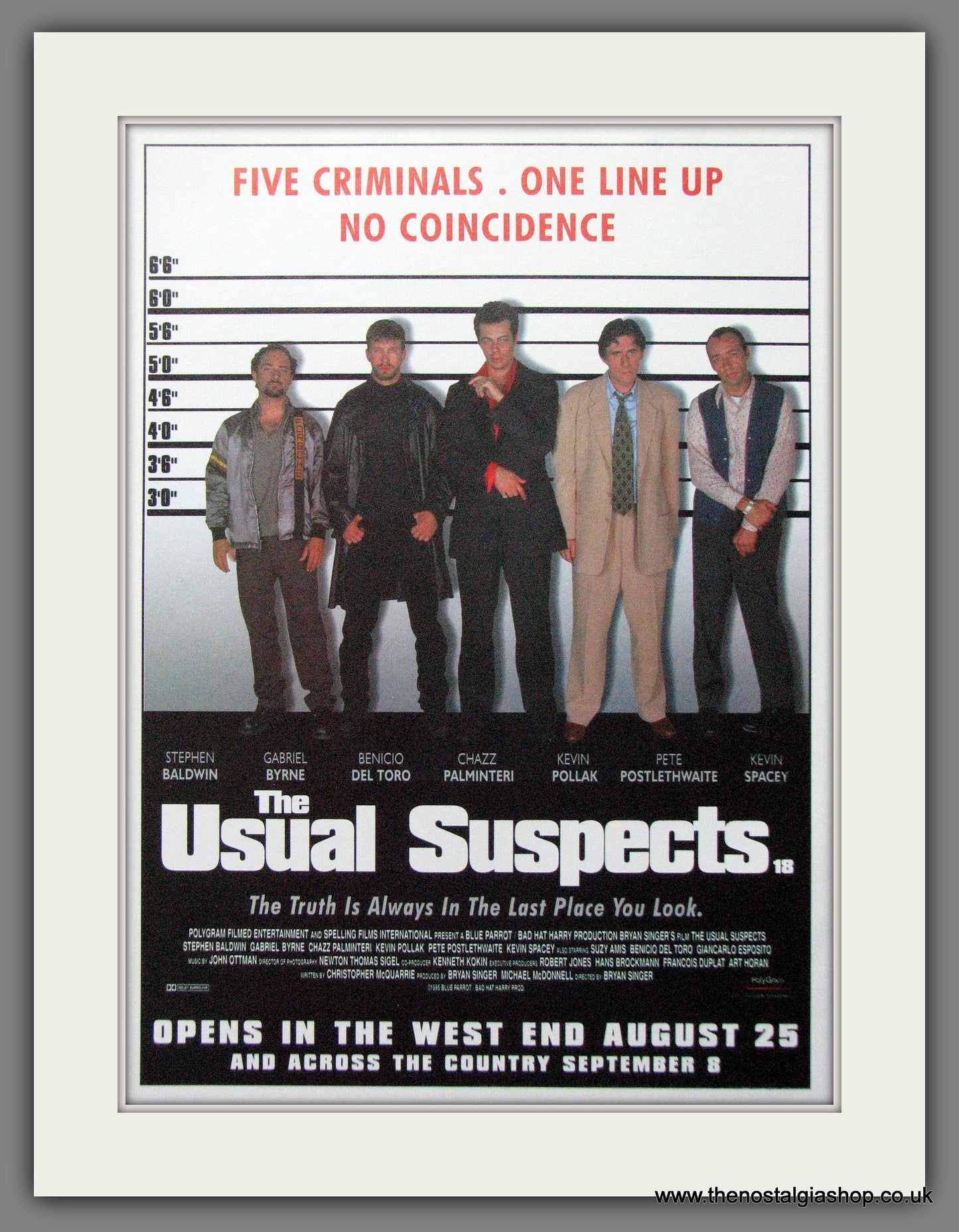 Usual Suspects. Benicio Del Toro. Vintage Advert 1995 (ref AD56319)