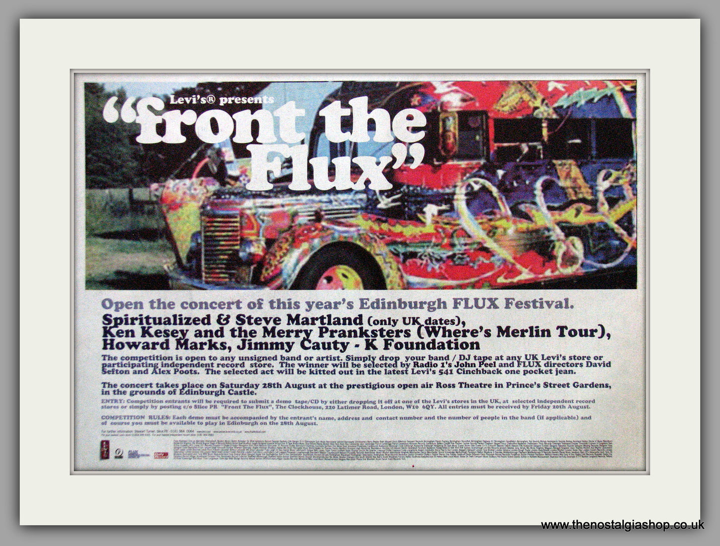 From The Flux Festival. Edinburgh 1999 Original Advert (ref AD11263)