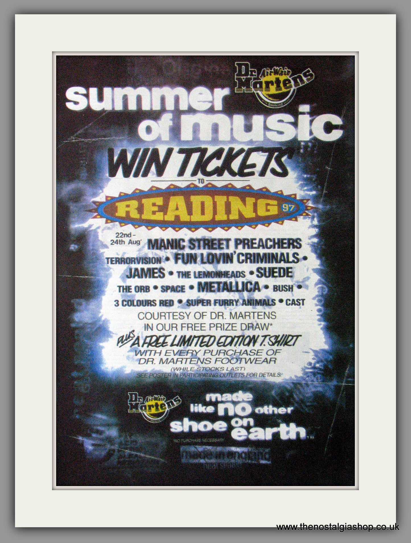 Summer Of Music Reading '97. Original Advert 1997 (ref AD11274)