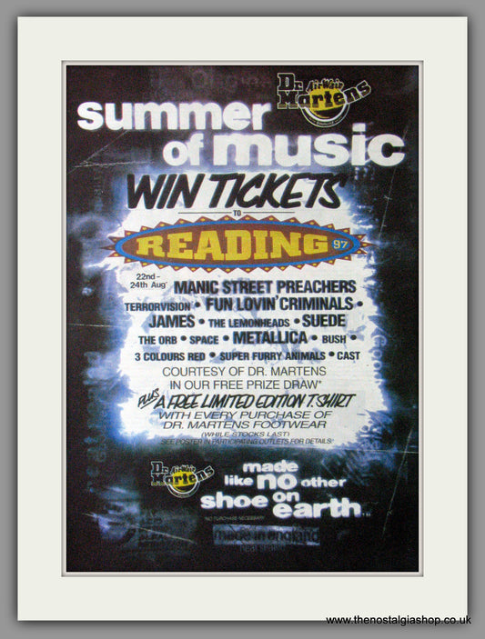 Summer Of Music Reading '97. Original Advert 1997 (ref AD11274)