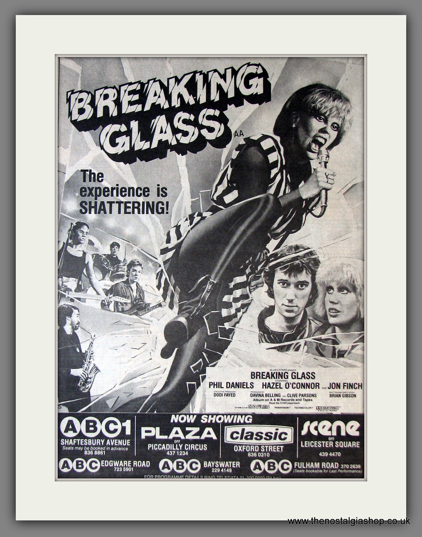 Breaking Glass. Vintage Advert 1980 (ref AD13808)