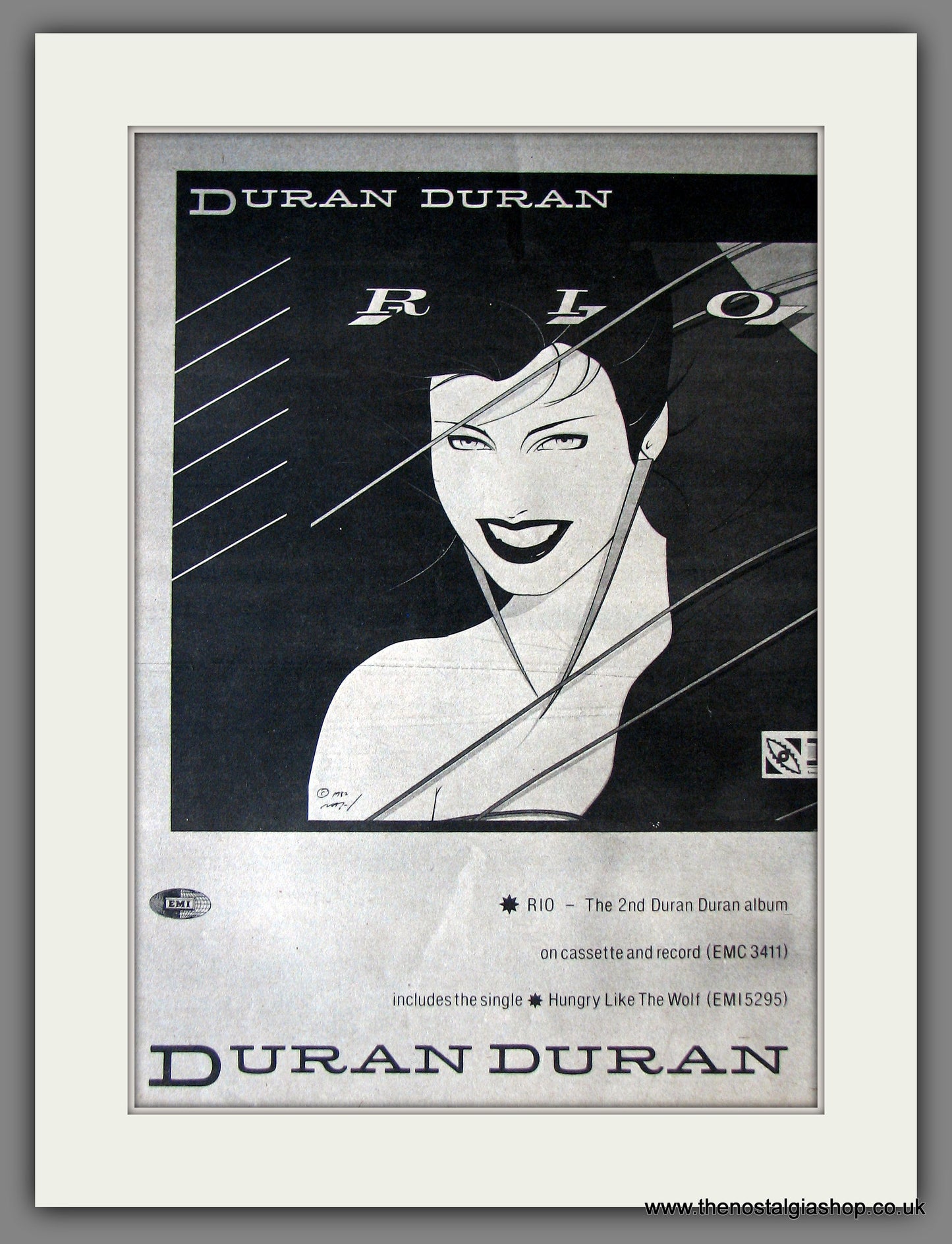 Duran Duran. Rio. 1982 Original Advert (ref AD13813)