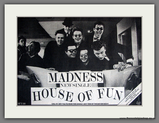 Madness. House Of Fun. 1982 Original Advert (ref AD13814)