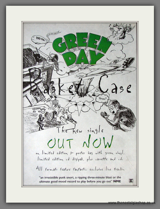 Green Day. Basket Case. Original Advert 1995 (ref AD13820)