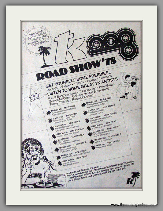 TK 208 Road Show '78. Original Advert 1978 (ref AD11294)