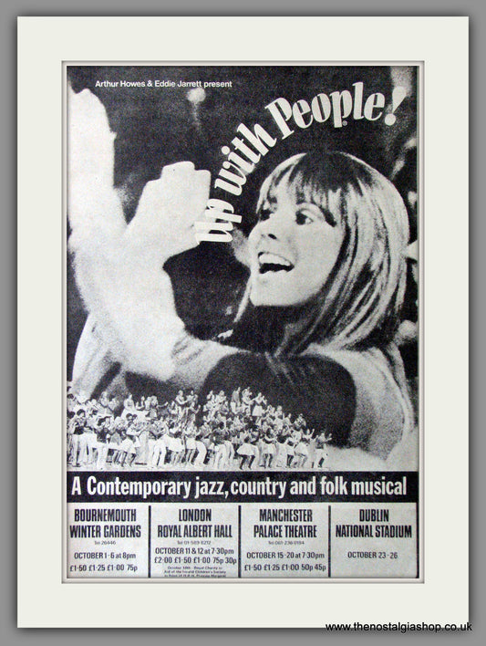 Up With People! Jazz & Folk Musical. Original Advert 1973 (ref AD11295)