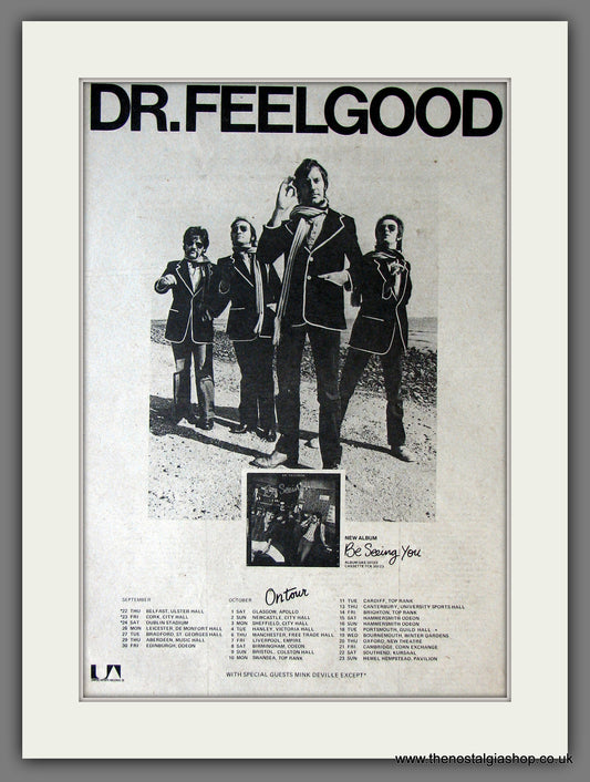 Dr. Feelgood. Be Seeing You..On Tour. Original Advert 1977 (ref AD13823)