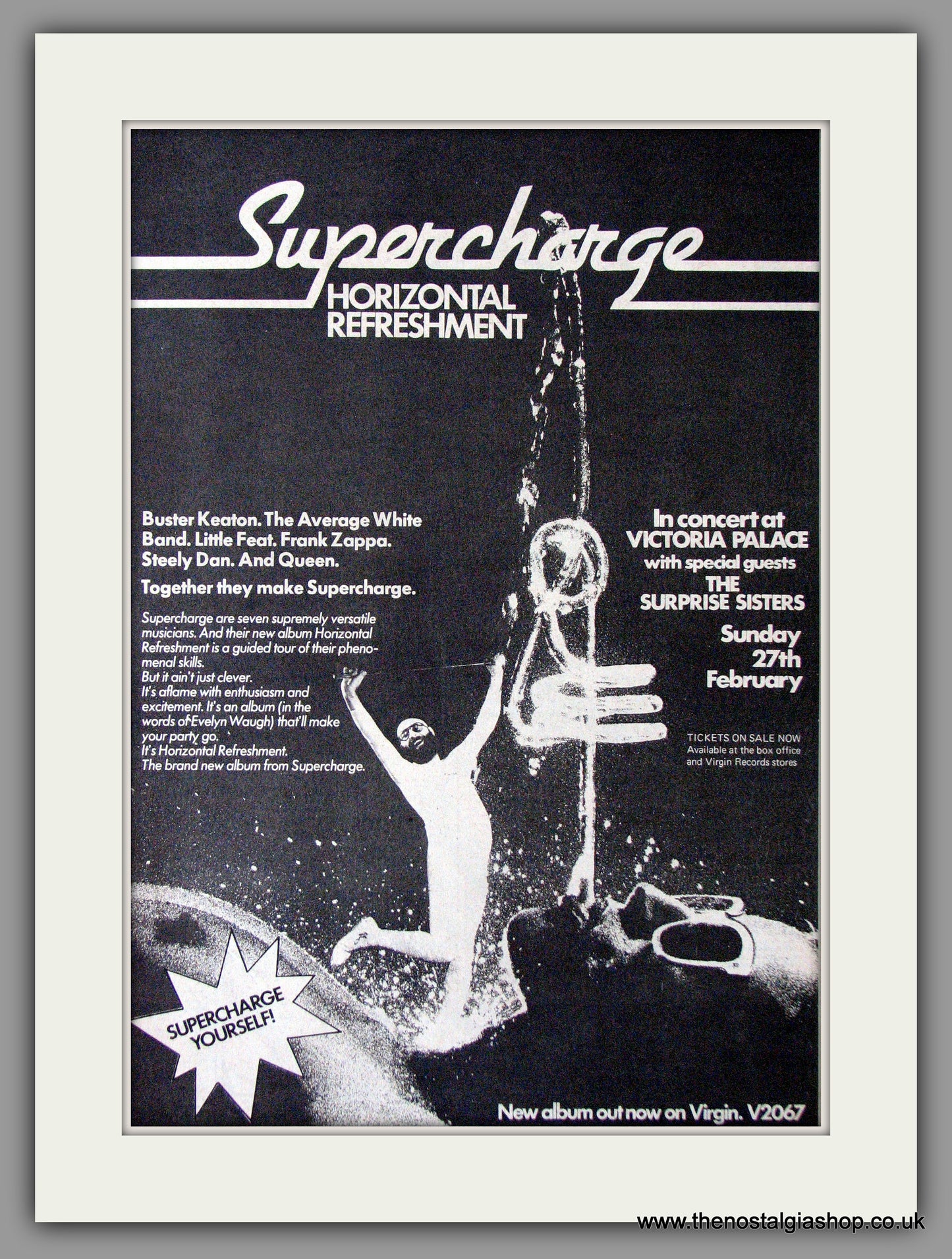 Supercharge. Horizontal Refreshment. Original Advert 1977 (ref AD11300)