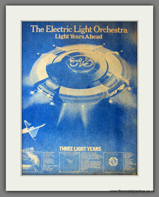 Electric Light Orchestra. Light Years Ahead. Original Advert 1978 (ref AD13831)