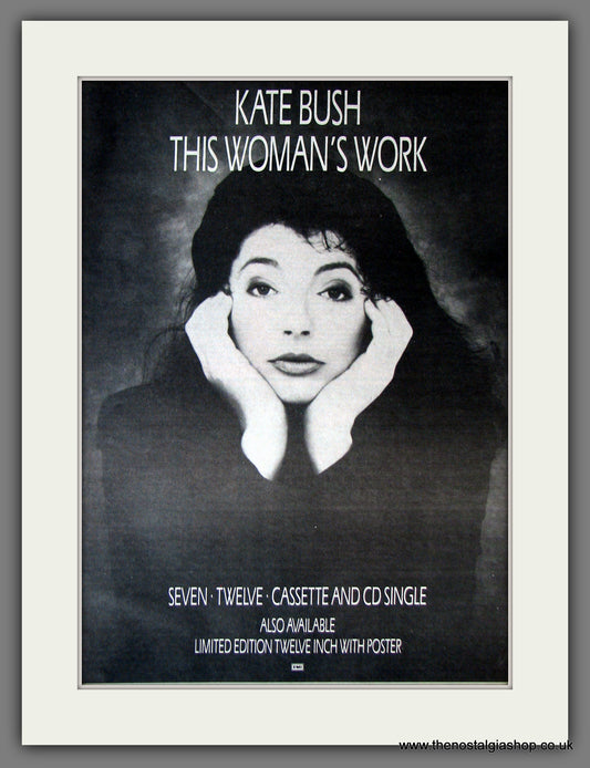 Kate Bush. This Woman's Work. Original Advert 1989 (ref AD13845)