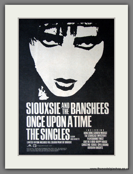 Siouxsie And The Banshees. Once Upon A Time. Original Advert 1981 (ref AD13854)