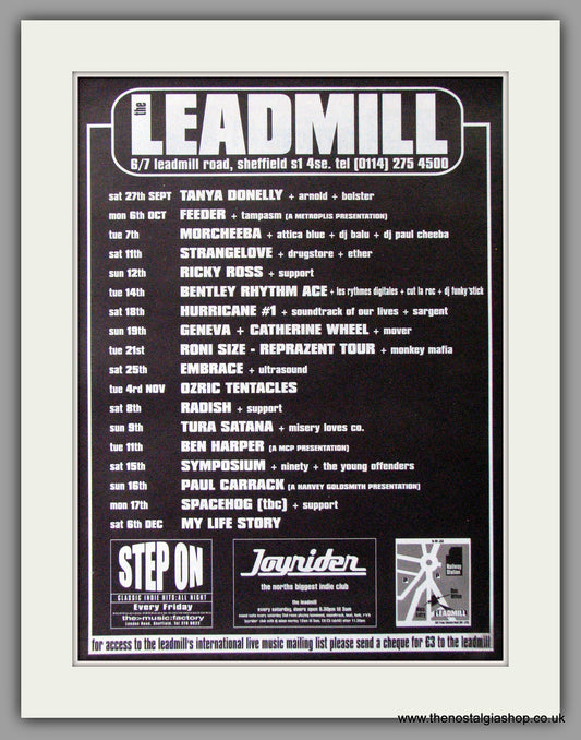 Leadmill Sheffield Presents... Vintage Advert 1997 (ref AD11343)