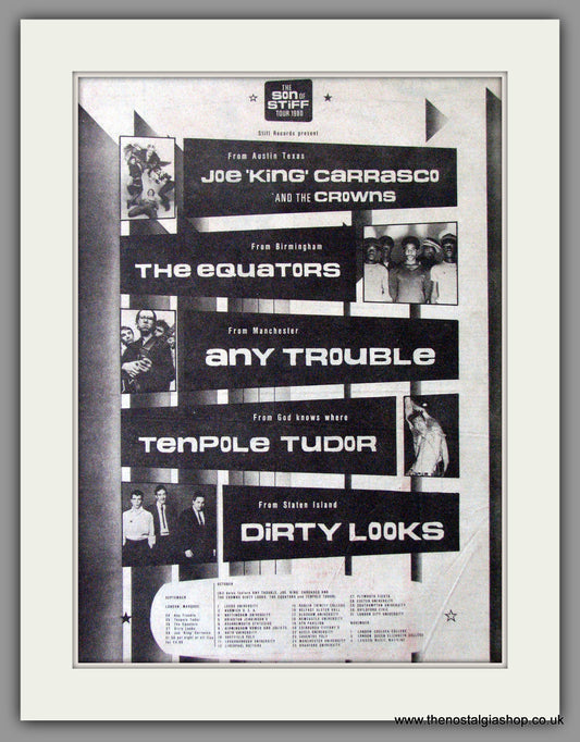 Son Of Stiff Tour 1980 Featuring..... Vintage Advert 1980 (ref AD11346)