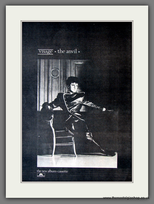 Visage. The Anvil. Original Advert 1982 (ref AD13859)