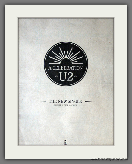 U2 A Celebration. Original Advert 1982 (ref AD13860)